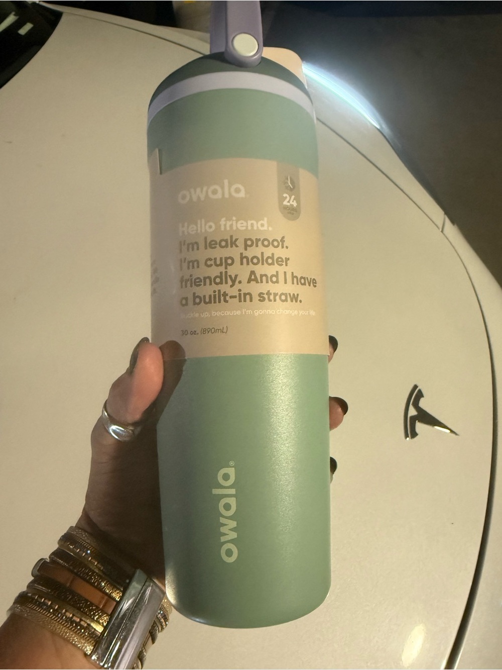 Owala Mint Green Insulated Water Bottle